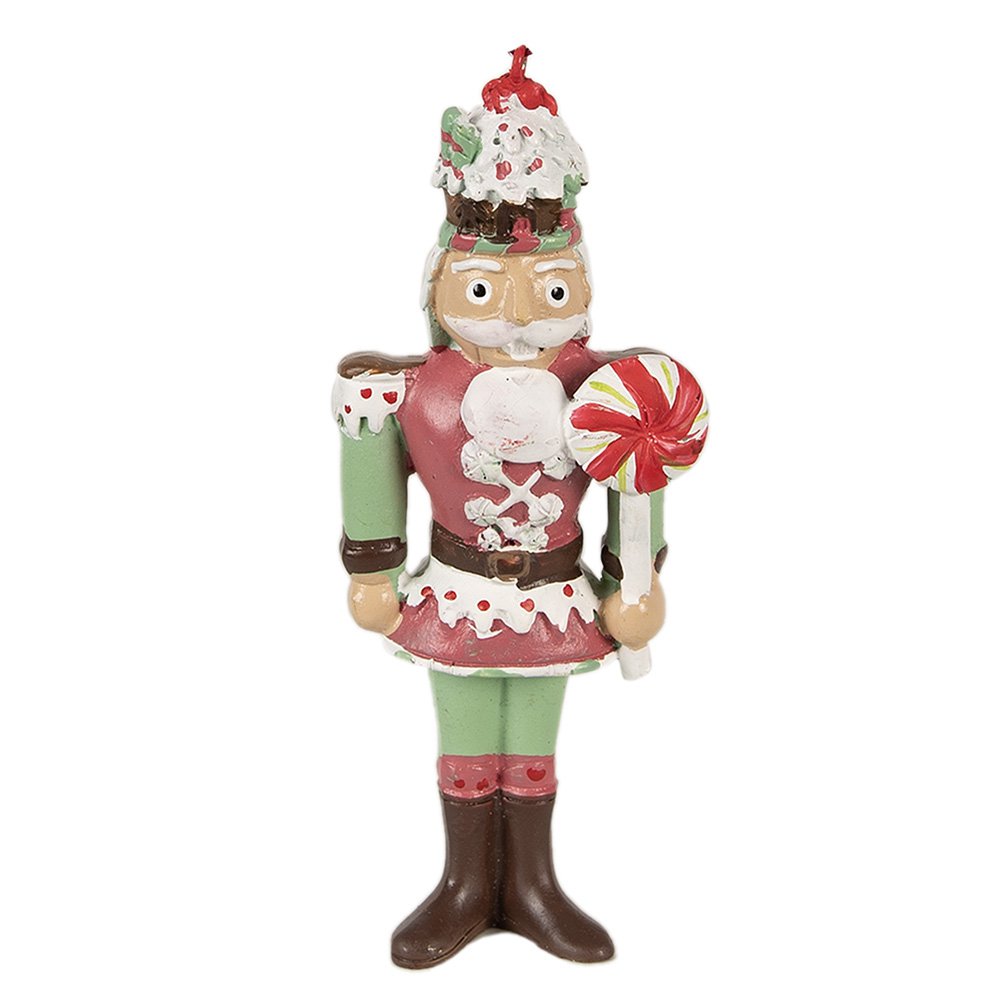 Kersthanger notenkraker 12 cm rood polyresin