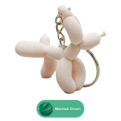 Sleutelhanger ballon hond plassend PLA
