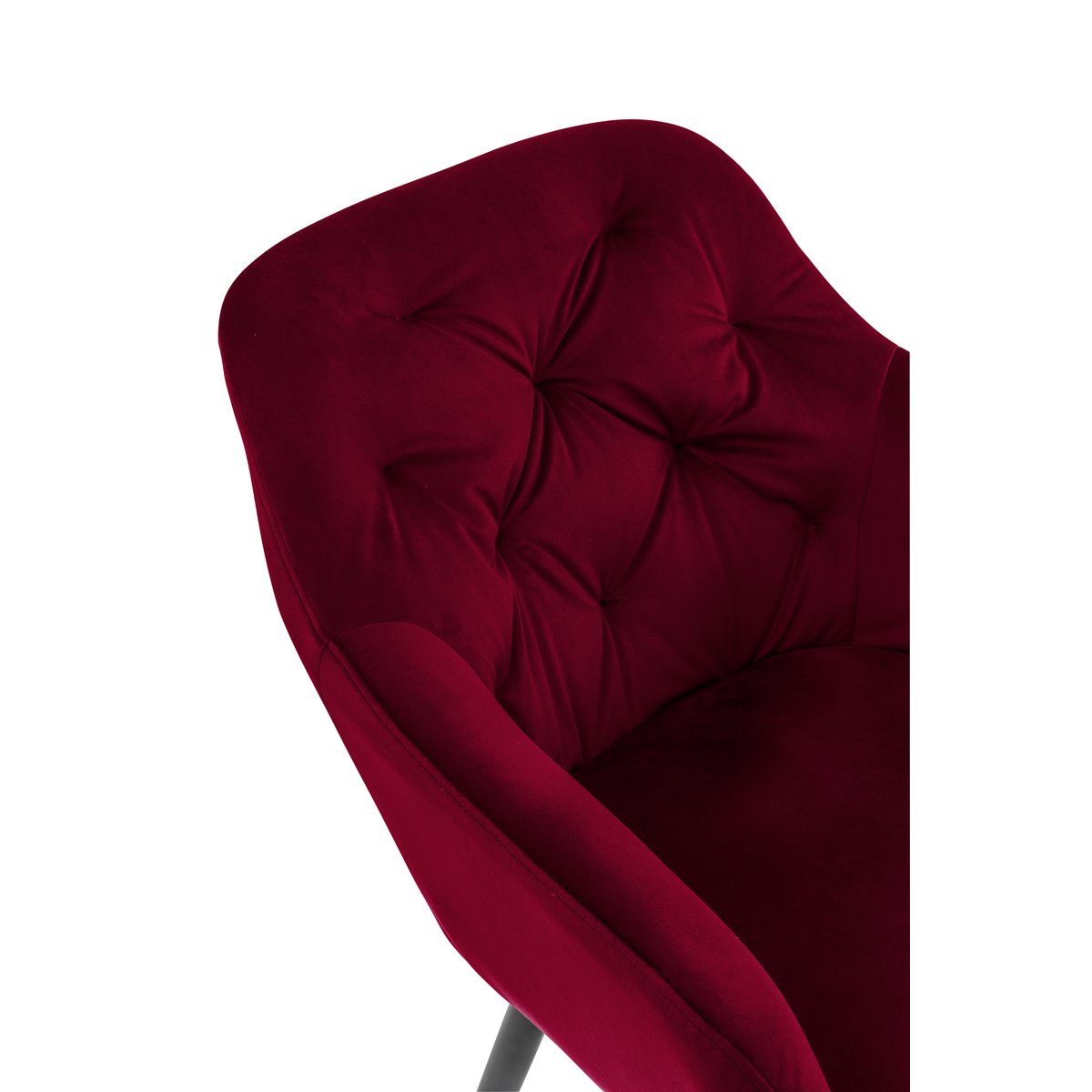 Armchair red velvet