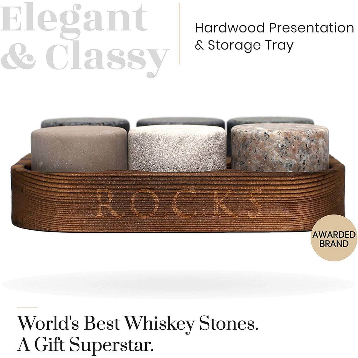 Whisky stenen 6 stuks graniet