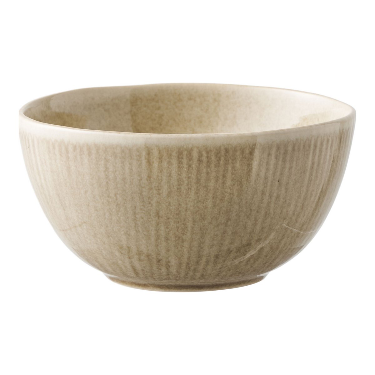 Altvioolkom set van 4 ø14,5x7,5 cm beige keramiek