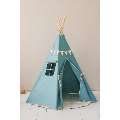 Gold Star Tipi Met Guirlande En Mattenset Voor Kinderen