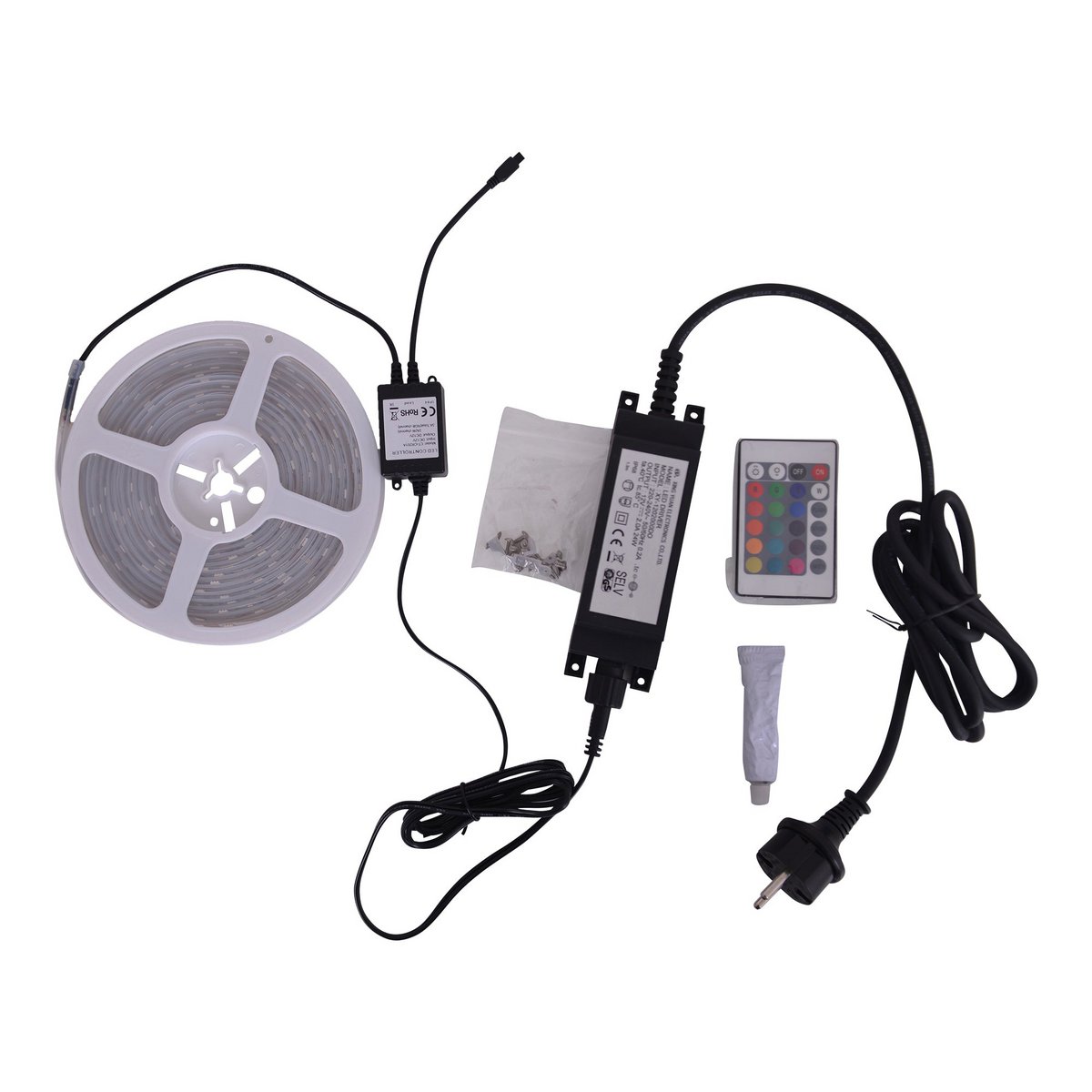 Led strip 5m warm wit kleurwisselaar dimbaar