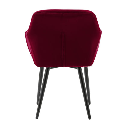 Armchair red velvet