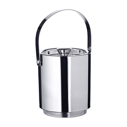 IJsemmer 16 cm roestvrij staal zilver met deksel tang