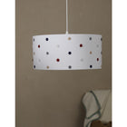 Plafondlamp 40 cm wit katoen