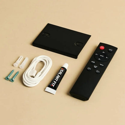 TESS Bronze oplaadbare wandlamp - Bewegingssensor, 20 verschillende lichtmodi, dimable, magnetische suspensiesysteemlamp en inclusief afstandsbediening