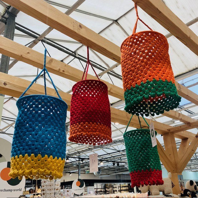 Lampion haakwerk biologisch katoen oranje