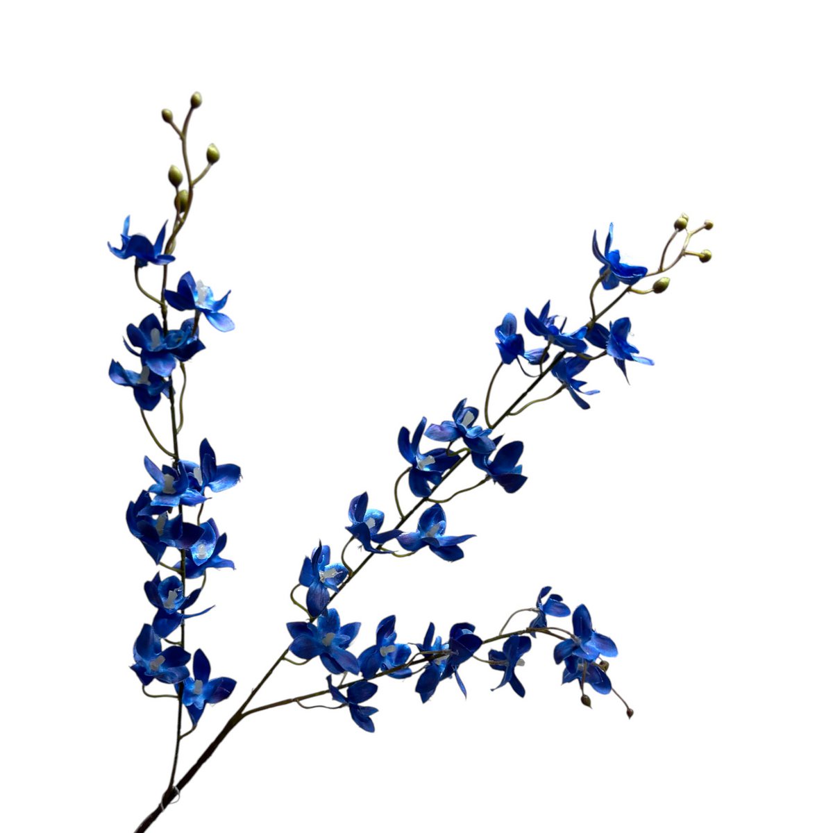 Artificial flowers Blue Phalaenopsis | Silk artificial flower | Length 90 1pcs