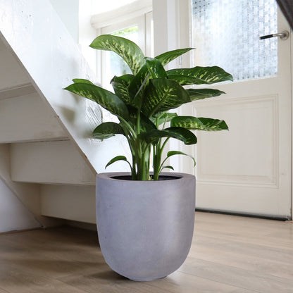 Plantenpot fiberstone 33x35 cm grijs