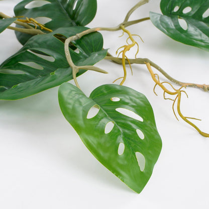Kunstplant Monstera slinger 115 cm groen polyester