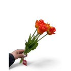 Artificial Flowers Orange Tulips 5 pieces/set | Silk artificial flower | Length 35cm