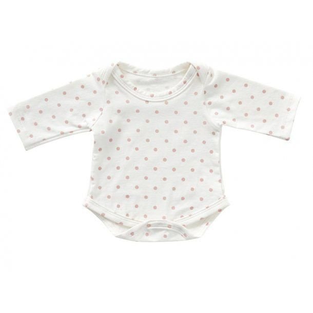 Poppenkleding body lange mouw 35 cm katoen