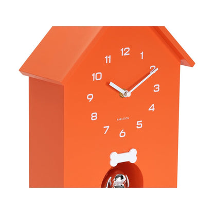 Wandklok Karlsson 37 cm oranje