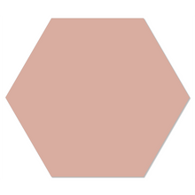 Wall hexagon plain salmon
