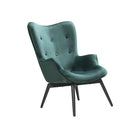 Fauteuil groen fluweel 80x99x92 cm