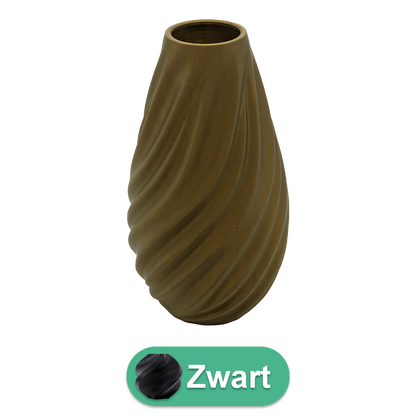 3D vaas PLA 30 cm zwart