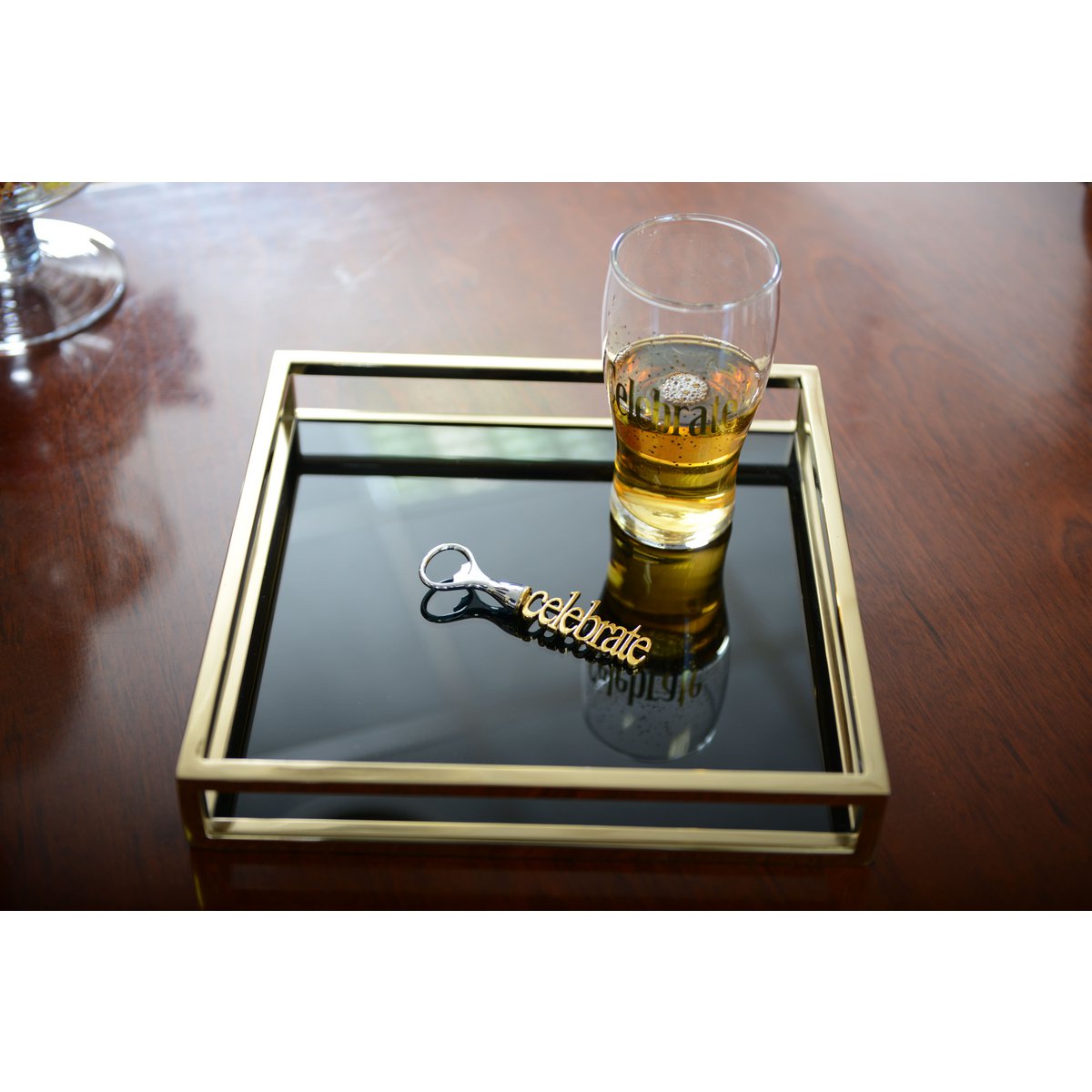 Bierglas 8x8x16 cm glas transparant