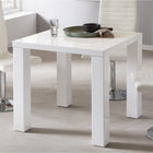 Eettafel 80x80 cm wit MDF hoogglans