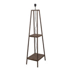 Vloerlamp metaal 39x28x134 cm bruin zwart