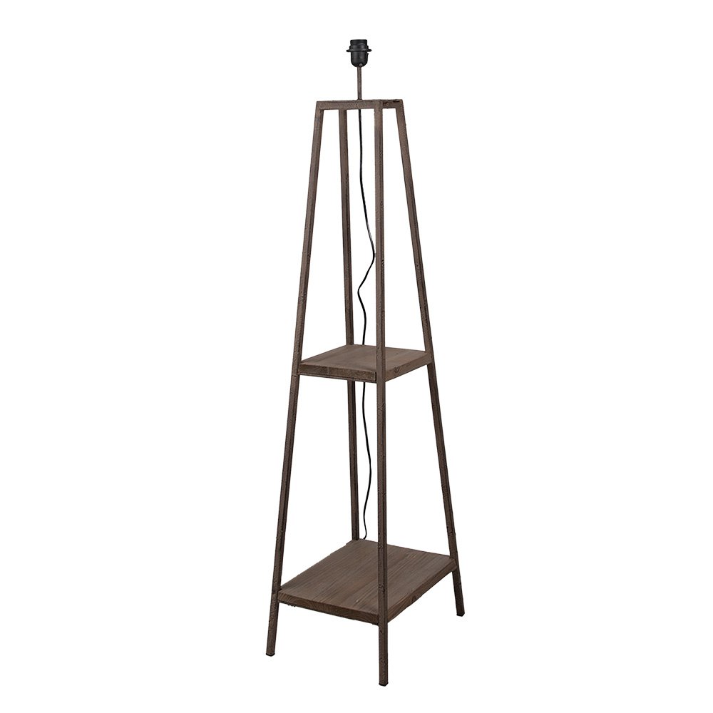 Vloerlamp metaal 39x28x134 cm bruin zwart