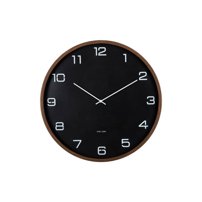 Wandklok 51 cm zwart plastic