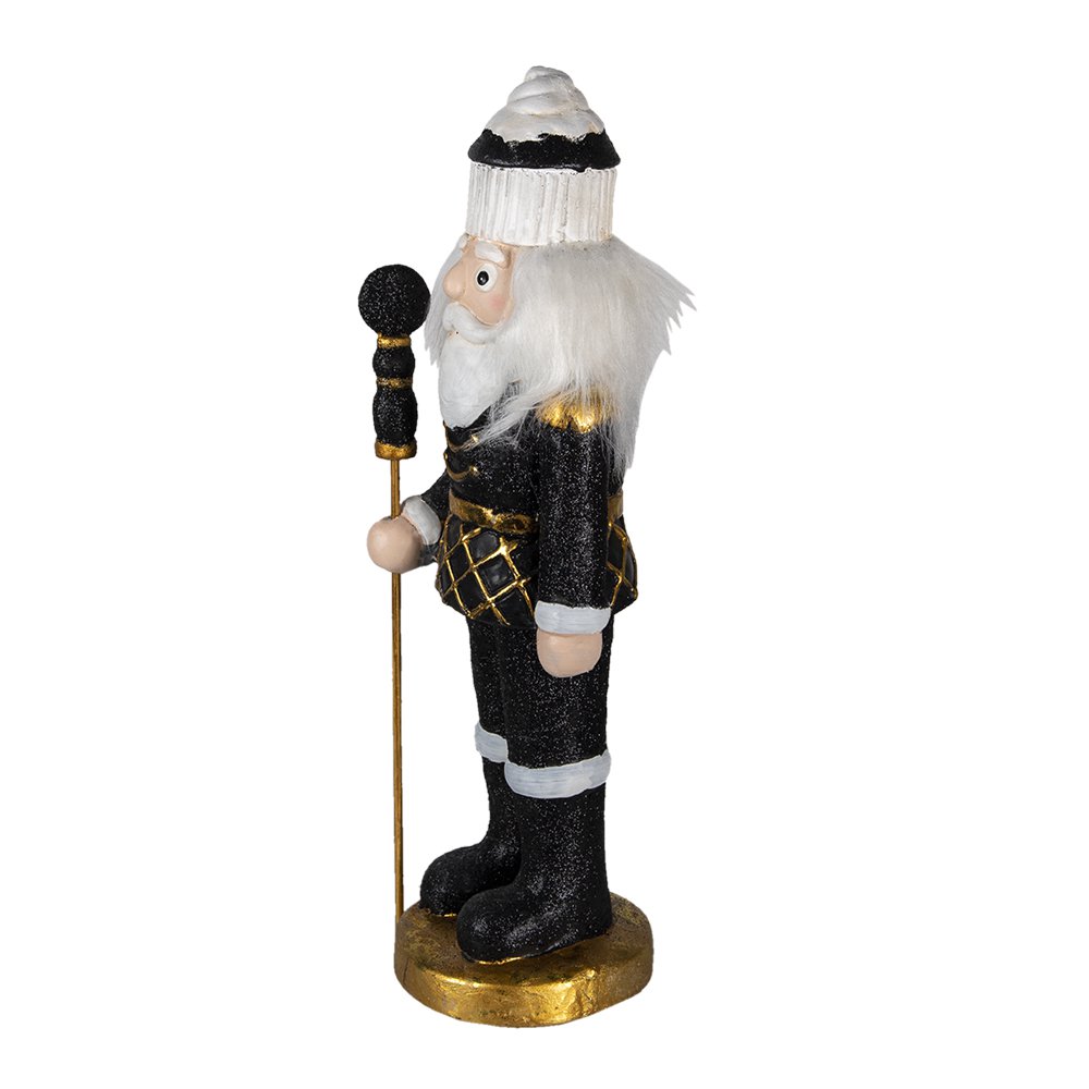 Notenkraker beeld 50 cm zwart kunststof