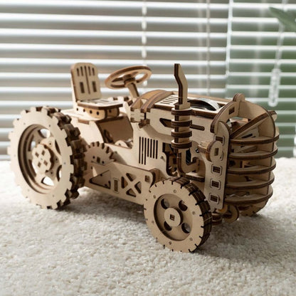 Robotime, Houten Puzzel 3D Tractor, LK401, 23,8x11,8x14cm.