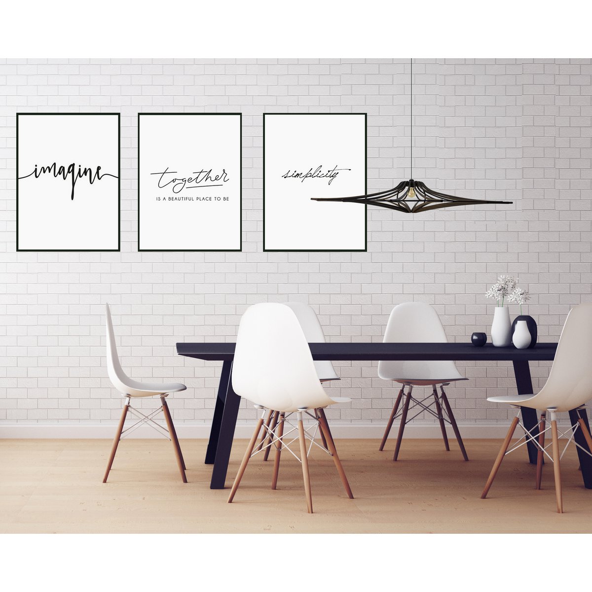 Hanglamp 90 cm MDF mat zwart