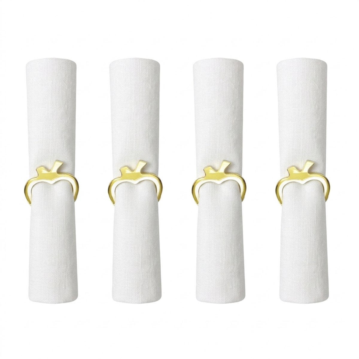 Servetringen goud acryl set 4 stuks