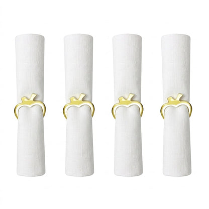 Servetringen goud acryl set 4 stuks