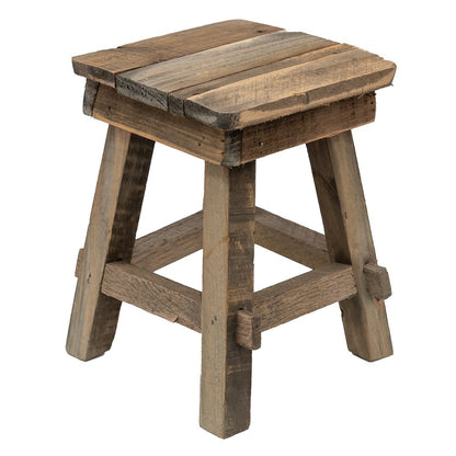 Plantenstandaard hout 15x15x21 cm bruin