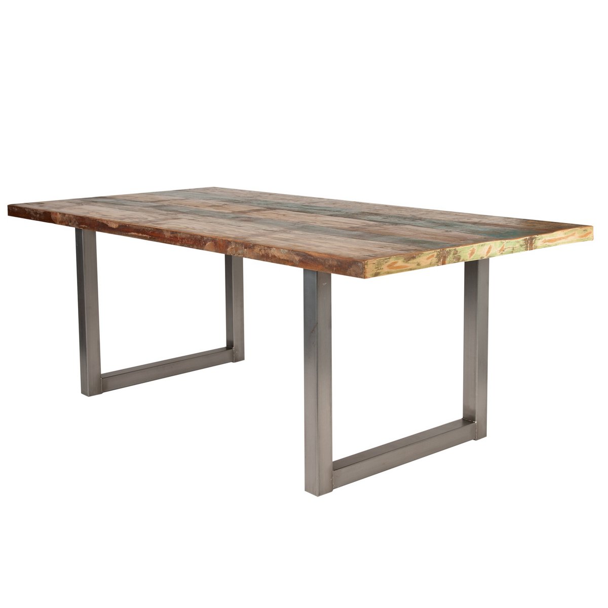 Tafelonderstel U-voet 73x75 cm staal antiek zilver