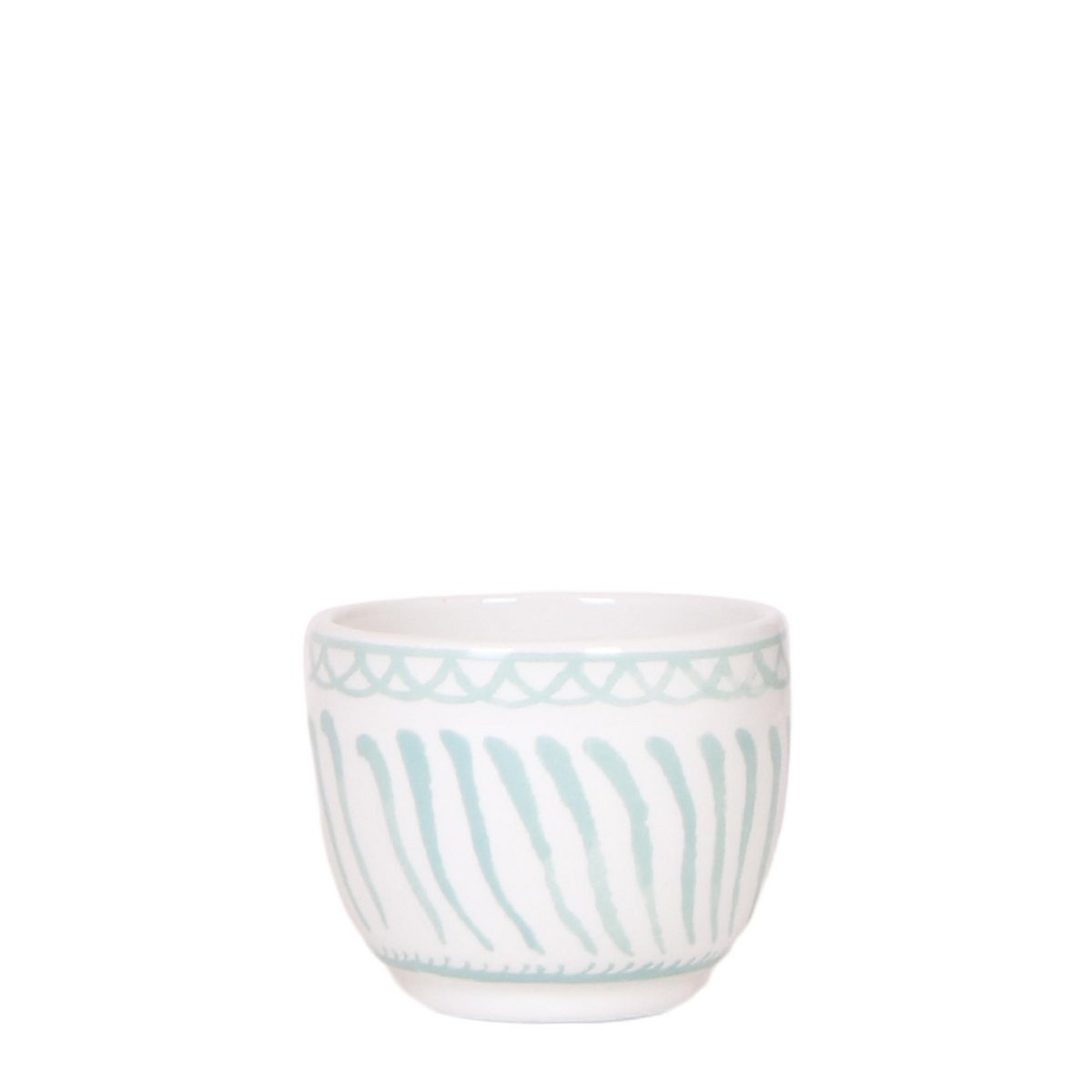 Sierpot Ø6 cm turquoise keramiek