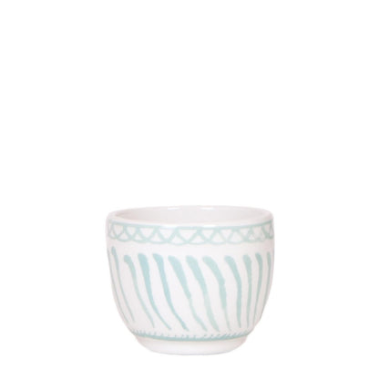 Sierpot Ø6 cm turquoise keramiek