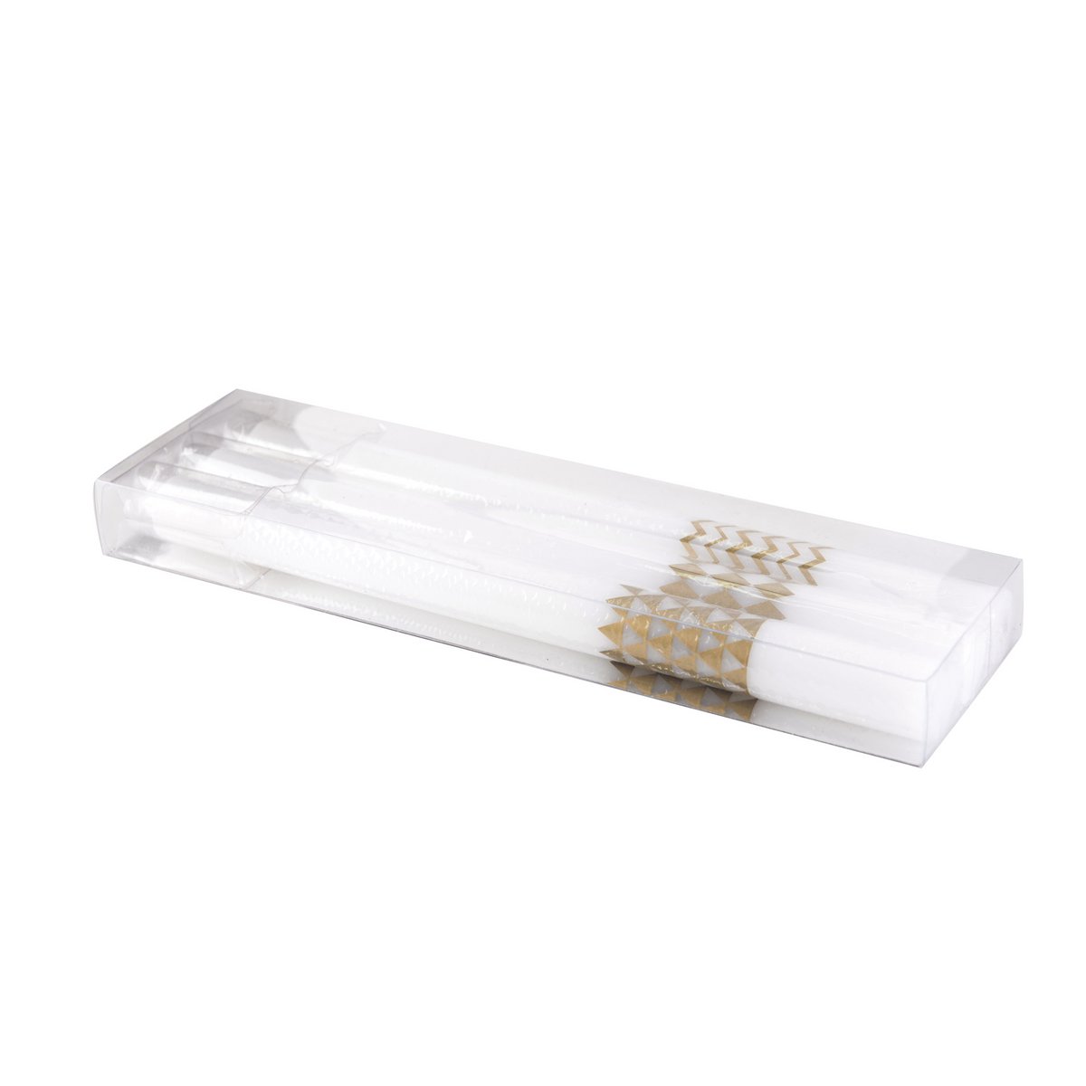 Kaarsen set van 3 goud 25 cm