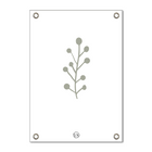 Garden poster leaf white