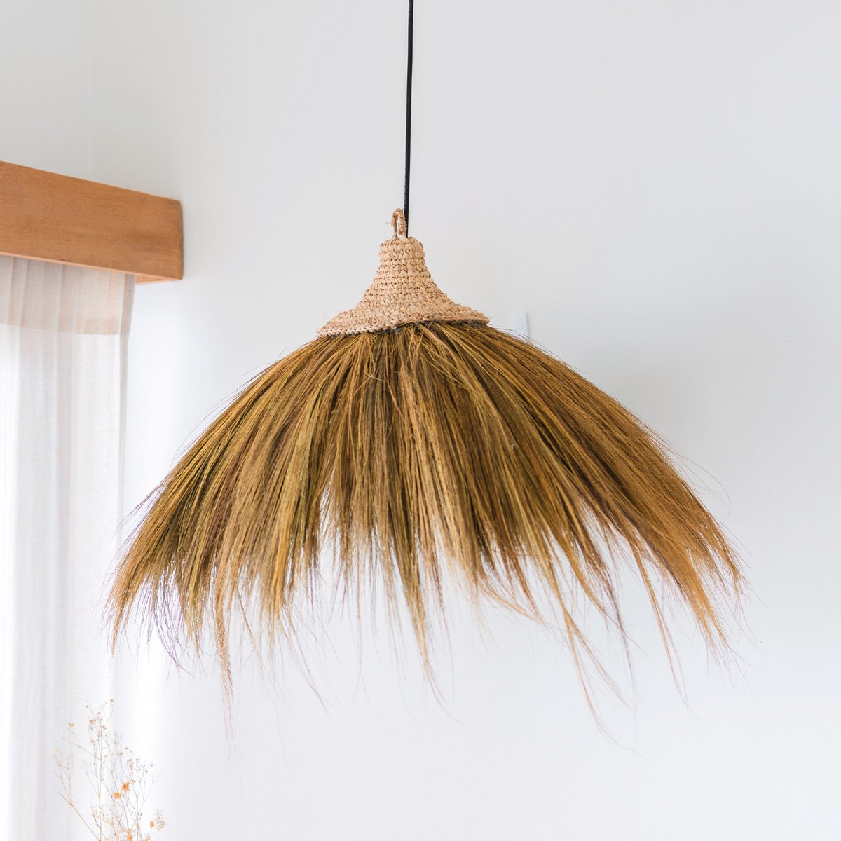 Grote Zeegras Lampenkap Mawana Natuurlijke Boho Hanglamp