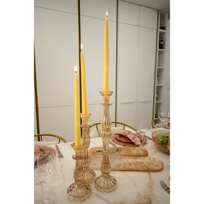 Klein model Amber Candlestick H21cm