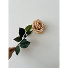 Kunstbloemen rozen 2 stuks champagne