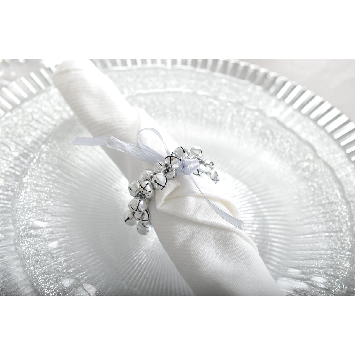 Dessertbord 21.5 cm glas zilver