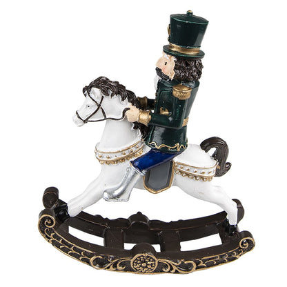 Christmas Decoration Nutcracker 18 cm Green Polyresin