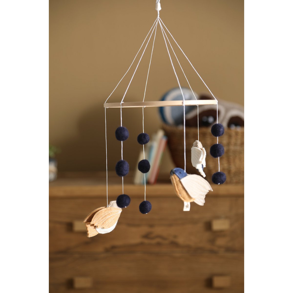 Babymobiel 21,5 cm vilt hout