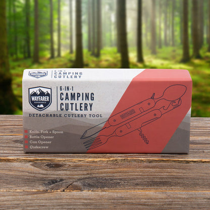 Campingbestek multitool Mad Monkey hout staal