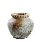Vaas terracotta 22x19x22 cm antiek grijs