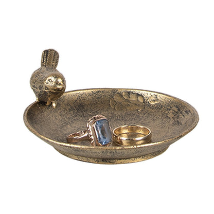 Decoratieschaal 10x9x4 cm goudkleurig metaal