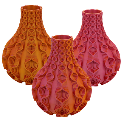 3D vaas Coral PLA 20-34 cm