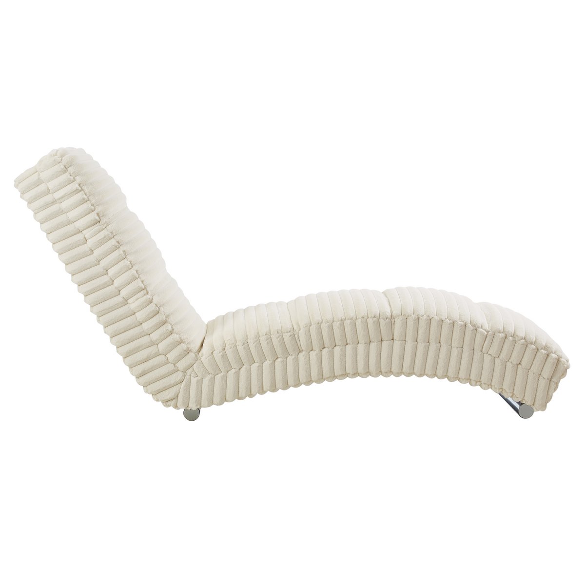 Chaiselongue 170x60x82 cm corduroy beige