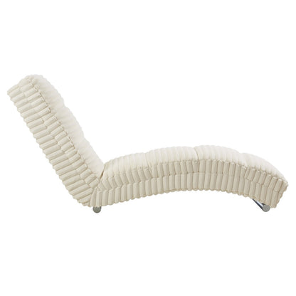 Chaiselongue 170x60x82 cm corduroy beige