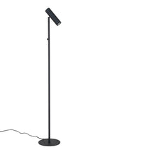 Vloerlamp staal zwart 210 cm verstelbare arm